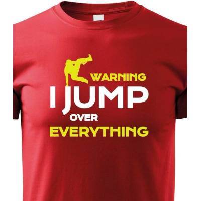Dětské tričko Parkour jump ČervenáCanvas Dětské tričko Bezvatriko.cz 0799