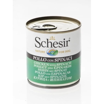 Schesir Nature Chicken with Spinach пилешки филенца и спанак 285gr
