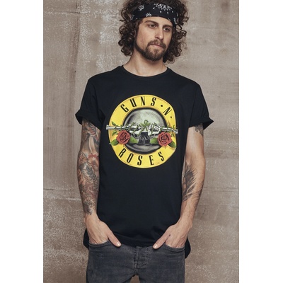 Mister Tee Мъжка черна тениска Merchcode Guns n' Roses LogoUB-MT346-00007 - Черен, размер XL