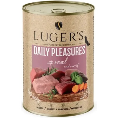 Luger’s Superfood Luger`s Dog храна за кучета с телешко и моркови, 400gr