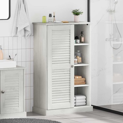 vidaXL Шкаф за баня VIGO Бяло и антикварно бяло 68 x 34 x 110 см (4019114)