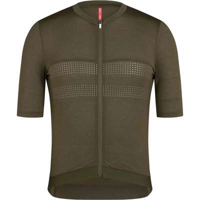 Rapha Men's Brevet Lightweight Jersey III Dark Olive/Balsam Green