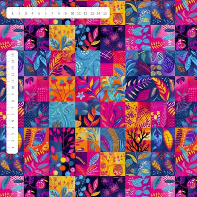 Softshell květinový patchwork by MIMI