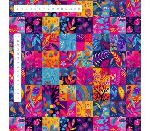 Softshell květinový patchwork by MIMI