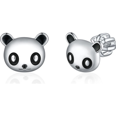 Olivie strieborné náušnice PANDA 8380