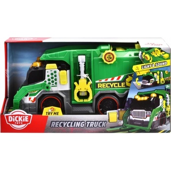 Dickie Toys Детска играчка Dickie Toys - Камион за рециклиране, със звуци и светлини (203307001)