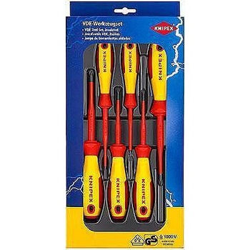KNIPEX Комплект с 6 бр. отвертки VDE 1000V - 2х шлиц, 2х PH и 2х PZ, Knipex (K002012V04)
