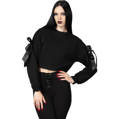 Killstar tričko Ray Crop Čierna
