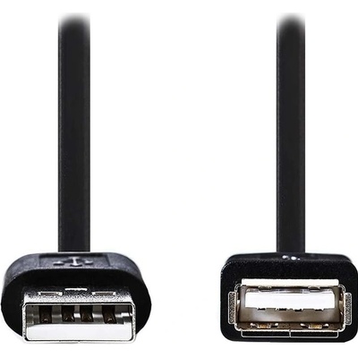 Nedis CCGL60010BK20 USB 2.0/ zástrčka USB-A - zásuvka USB-A, 2m, černý