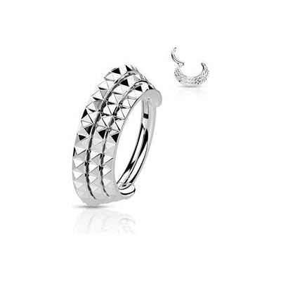 Šperky4U Ocelový piercing do nosu septum NS0050-ST