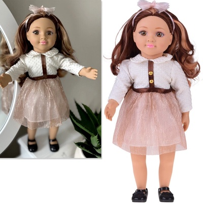 Tomido Panenka velká rozkošná v šatičkách 48 cm + zabudovaná melodie