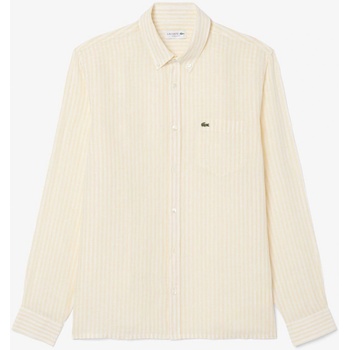 Lacoste Риза с дълъг ръкав Lacoste Men's Long Sleeve Patterned Shirt - Yellow 2AI