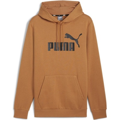 Puma ESS BIG Logo Hoodie FL S 58668719 Hnědý – Zboží Mobilmania