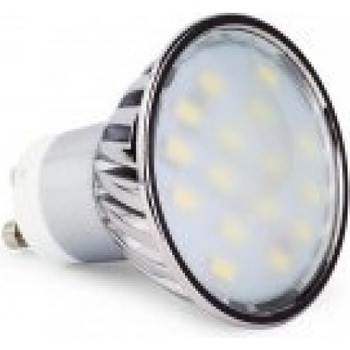 LED žiarovka CCD 16 x SMD 5630 GU10 6,5W teplá biela
