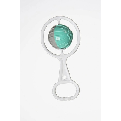 Profibaby Chrastítko koule retro plast 18cm 5cm mix barev v sáčku