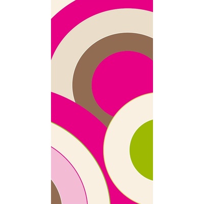 Dimex S-363 vliesová fototapeta na zeď Big pink circles rozměry 110 x 220 cm
