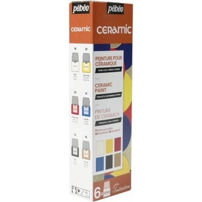 Pébéo Barvy na keramiku Ceramic sada 6x20 ml – Sleviste.cz