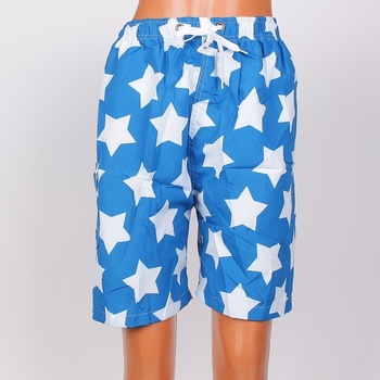 Image 1 of Мъжки шорти в синьо с бели звезди