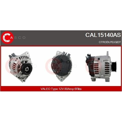 ALTERNATOR 12V 80A CAL15140AS