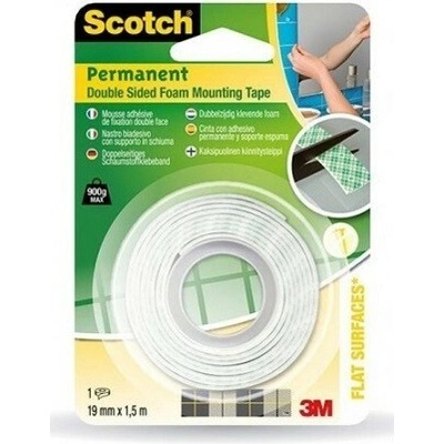 3M Scotch Fix 331915B Montážní oboustranně lepicí pěnová páska 19 mm x 1,5 m