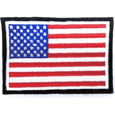 Nášivka vlajka USA 5x7,7cm so suchým zipsom