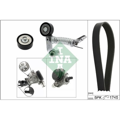 Vodní pumpa + klínový žebrový řemen Schaeffler INA 529 0319 30 (529031930)