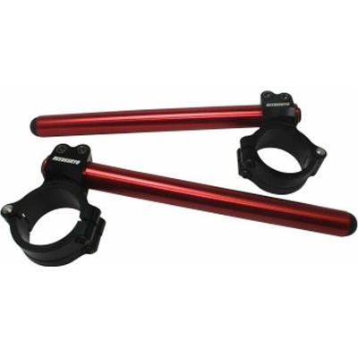 ACCOSSATO Pair of raised clip-on ACCOSSATO CP004 + 20 mm 10 degrees inclination, red