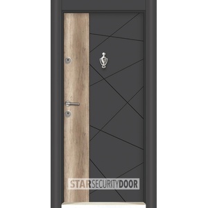Starsteeldoor Блиндирана врата Lapis L 306 Антрацит айдер (цена без монтаж)