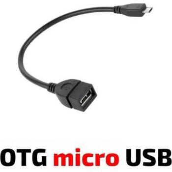 Royal Кабел Royal OTG USB Micro, от USB Type-A(ж) към USB Micro(м), 0.15м, черен (ROY21007487)