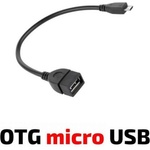 Royal Кабел Royal OTG USB Micro, от USB Type-A(ж) към USB Micro(м), 0.15м, черен (ROY21007487)