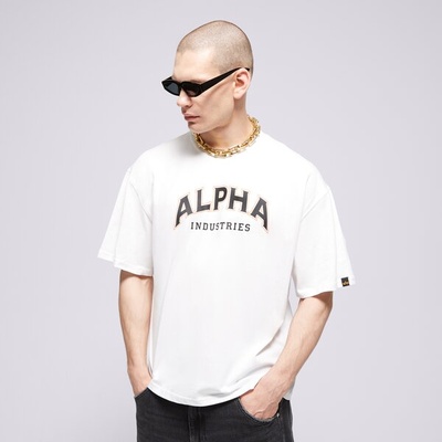 Alpha Industries Тениска College T мъжки Дрехи Тениски 14650109 Бял XXL (14650109)