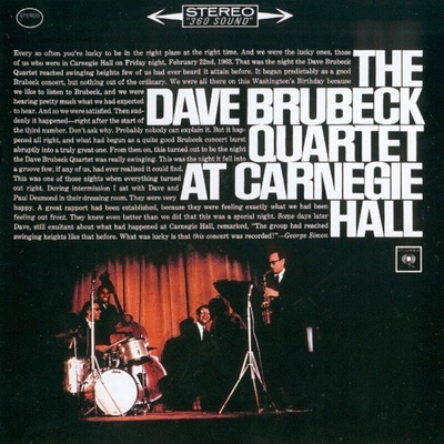 BRUBECK DAVE: CARNEGIE HALL CD