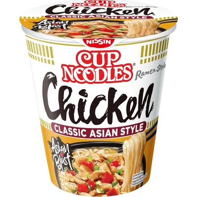 Cup Noodles Instantní nudlová polévka s kuřecí příchutí v asijském stylu 63 g