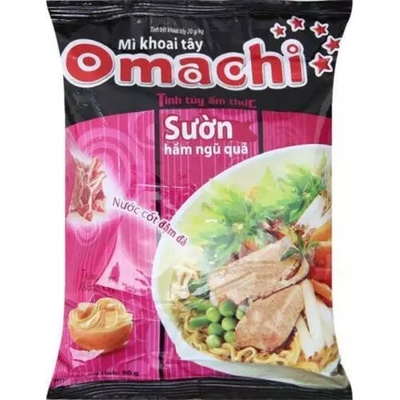 Omachi instantné rezance s príchuťou ošípaných. rebier 79 g