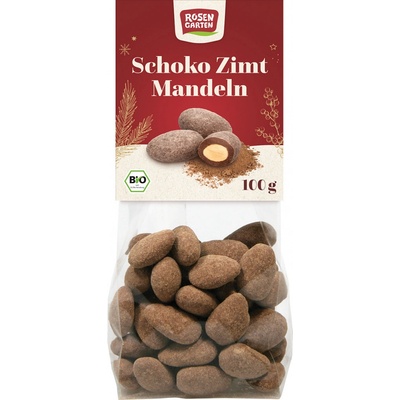 ROSENGARTEN Mandle v mléčné čokoládě a skořici BIO 100 g