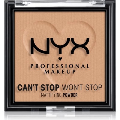 NYX Professional Makeup Can't Stop Won't Stop Mattifying Powder матираща пудра цвят 06 Tan 6 гр