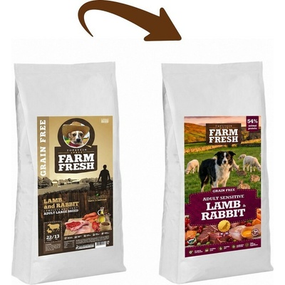 Topstein Farm Fresh Lamb & Rabbit Adult Large Breed 15 kg