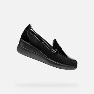 Geox Черни дамски мокасини Geox Stardust Geox | Cheren | ЖЕНИ | 35