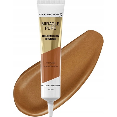 Max Factor Miracle Pure Golden Glow Bronzer rozjasňující krémový bronzer 001 Light-To-Medium 15 ml