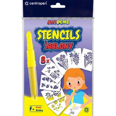 Papierové šablóny 9996 set F kvety Centropen