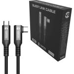 Vortex Virtual Reality VortexVR 5m USB-C към USB-C кабел за Meta Link | за Meta Quest 3 / 3S / 2 (VVR.K5M2.OCULUSLINK.CABLE.USB.C.3.2)