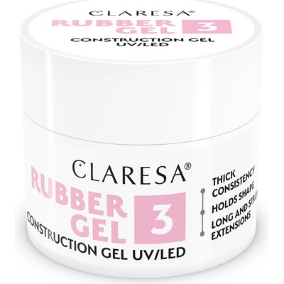 Claresa Uv Led gumový gel na nehty 03 růžová 45 g