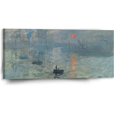 Sablio Obraz Impresia, východ slnka - Claude Monet - 110x50 cm