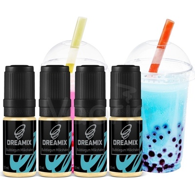 Dreamix Žvýkačkový mléčný koktejl 4pack 4 x 10 ml 18 mg