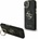 GUESS PU 4G метален лого стойка Camera Frame заден калъф за iPhone 13 черен Guess | Cheren | ЖЕНИ | UNI