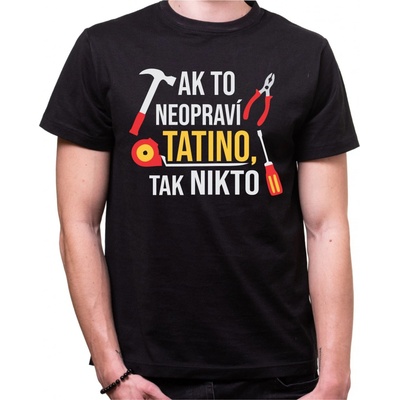 Fajntričko tričko Tatino opravár čierna