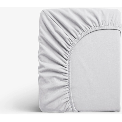 Goldea jersey elastické prostěradlo šedé 120x200