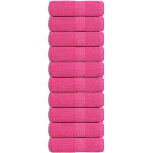vidaXL Кърпи за пране FROGN 10 бр. Розови 30x30 см 360 г/м2 (137042)