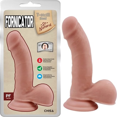 Пенис дилдо с тестиси, блудник, 19см. - Fornicator Flesh (CHISA00291)