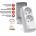 HSK Data mini CO anti-surge power strip 2 sockets grey (W0269)